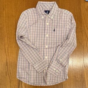 johnnie-O Boys' Pink & Blue Plaid Button-Down Shirt boys 7